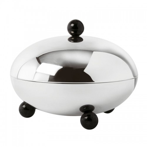 Penelope 20,5 Cm Kapaklı Gümüş Kaplama Orta Süsü