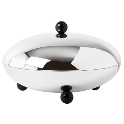 Penelope 26 Cm Kapaklı Gümüş Kaplama Orta Süsü