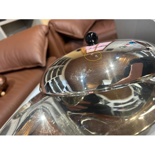 Penelope 26 Cm Kapaklı Gümüş Kaplama Orta Süsü