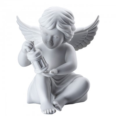 Engel Gross Weiss Matt Köpekli Melek