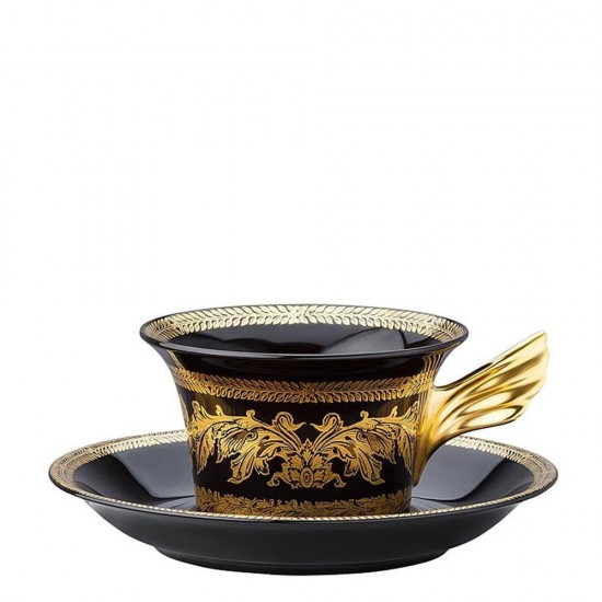 Gold Baroque Tabaklı Çay Fincanı 25.Yıl
