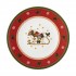 Happy Wintertime Red 31 Cm  Bisküvi Porselen Servis Tabağı