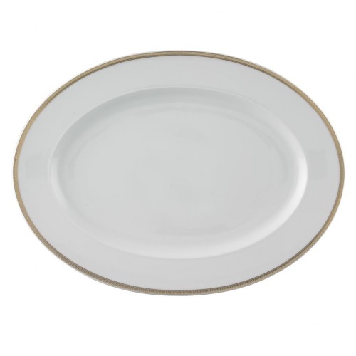 Meandre D Or 40 Cm Oval Servis Tabağı Meandre D Or 40 Cm Oval Servis Tabağı