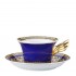 Medusa Blue Tabaklı Çay Fincanı 25.Yıl