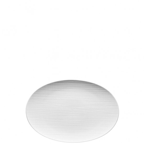 Mesh White 34 Cm Oval Servis Tabağı