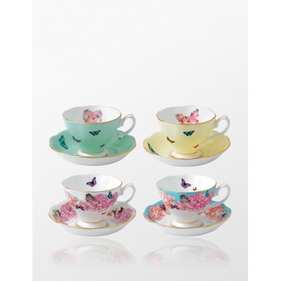 Miranda Kerr 4 lü Tabaklı Çay Fincanı Seti