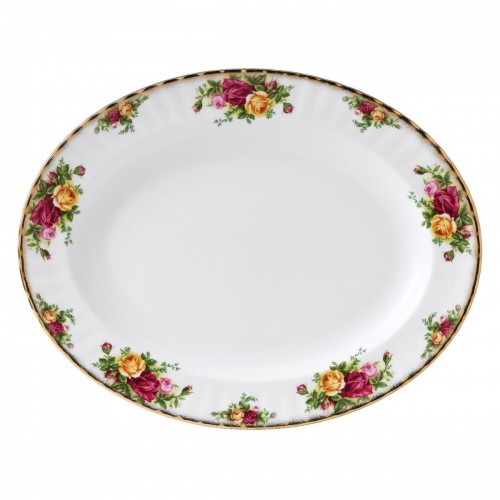 Old Country Roses 33 Cm Oval Servis Tabağı Old Country Roses 33 Cm Oval Servis Tabağı