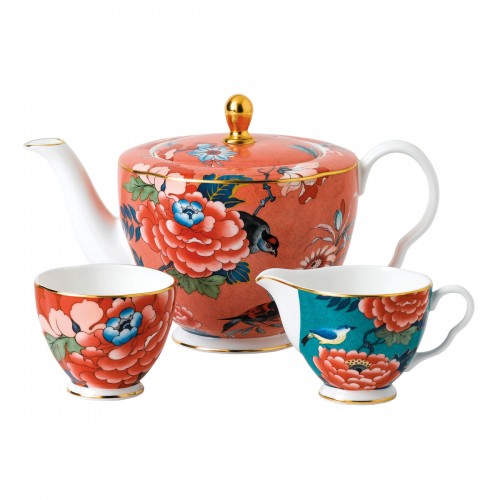 Paeonia Blush Çay Pot ve Şekerlik Paeonia Blush Çay Pot ve Şekerlik
