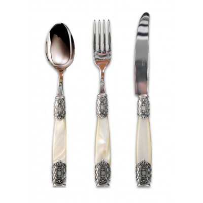 Queen Old Silver Steel 75  Parça Çatal,Bıçak ve Kaşık Seti