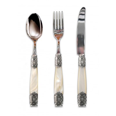 Queen Old Silver Steel 75  Parça Çatal,Bıçak ve Kaşık Seti