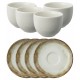 Shade Earth Porcelain 4 Set Tabaklı Nescafe Fincanı