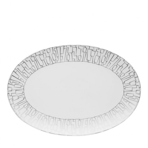 Tac Skin Platin 34 Cm Oval Servis Tabağı