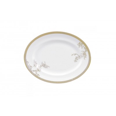 Vera Wang Lace Gold 39 Cm Oval Servis Tabağı