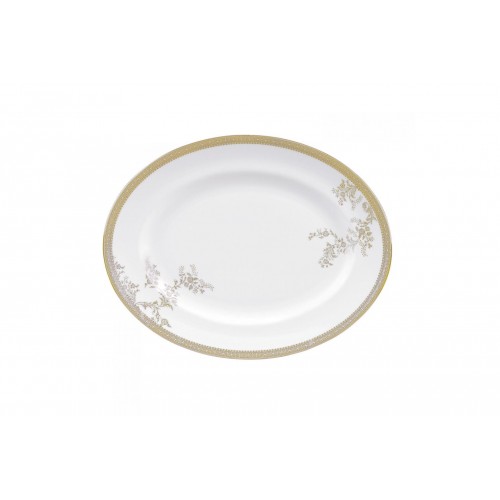 Vera Wang Lace Gold 39 Cm Oval Servis Tabağı