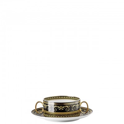 Virtus Gala Black Konsome Kâse ve Tabağı