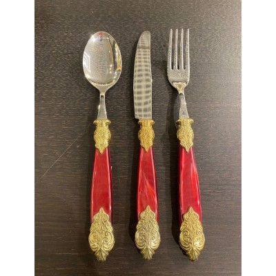 Versailles Shine Gold 87 Parça Çatal, Kaşık ve Bıçak Seti