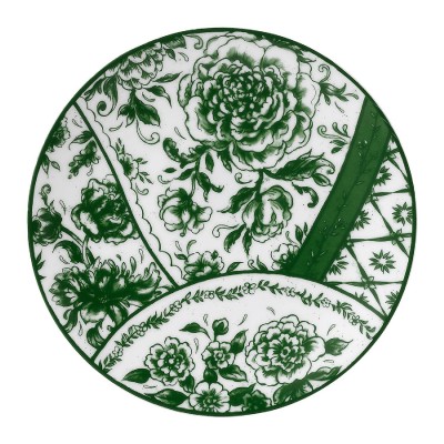 Victoria's Garden - Green 16 Cm Tam Kaplama Ekmek Tabağı
