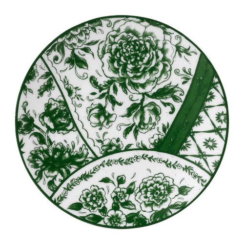 Victoria's Garden - Green 16 Cm Tam Kaplama Ekmek Tabağı Victoria's Garden - Green 16 Cm Tam Kaplama Ekmek Tabağı