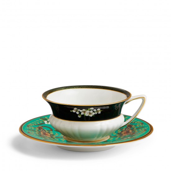 Wonderlust Teaware Emerald Forest Çay Bardak ve Tabağı