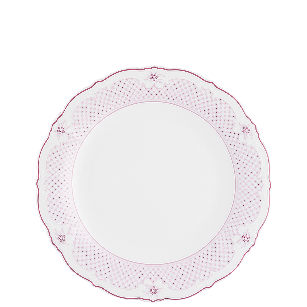 Baronesse Estelle Pink 25 Cm Kenarlı Yemek Tabağı