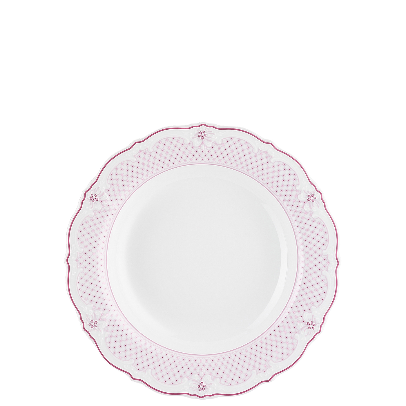 Baronesse Estelle Pink 24 Cm Kenarlı Çukur Tabak