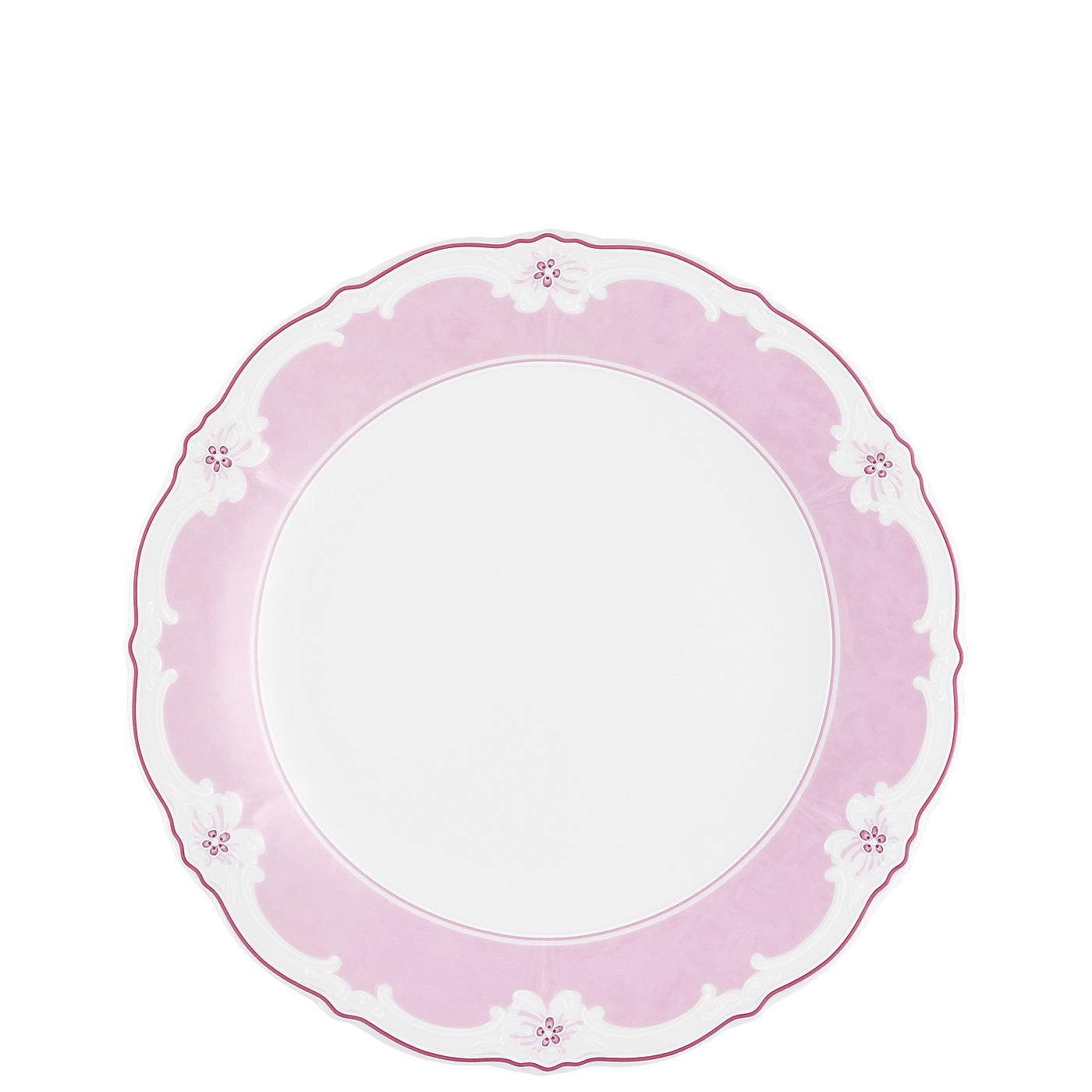 Baronesse Estelle Pink 25 Cm Kenarlı Yemek Tabağı