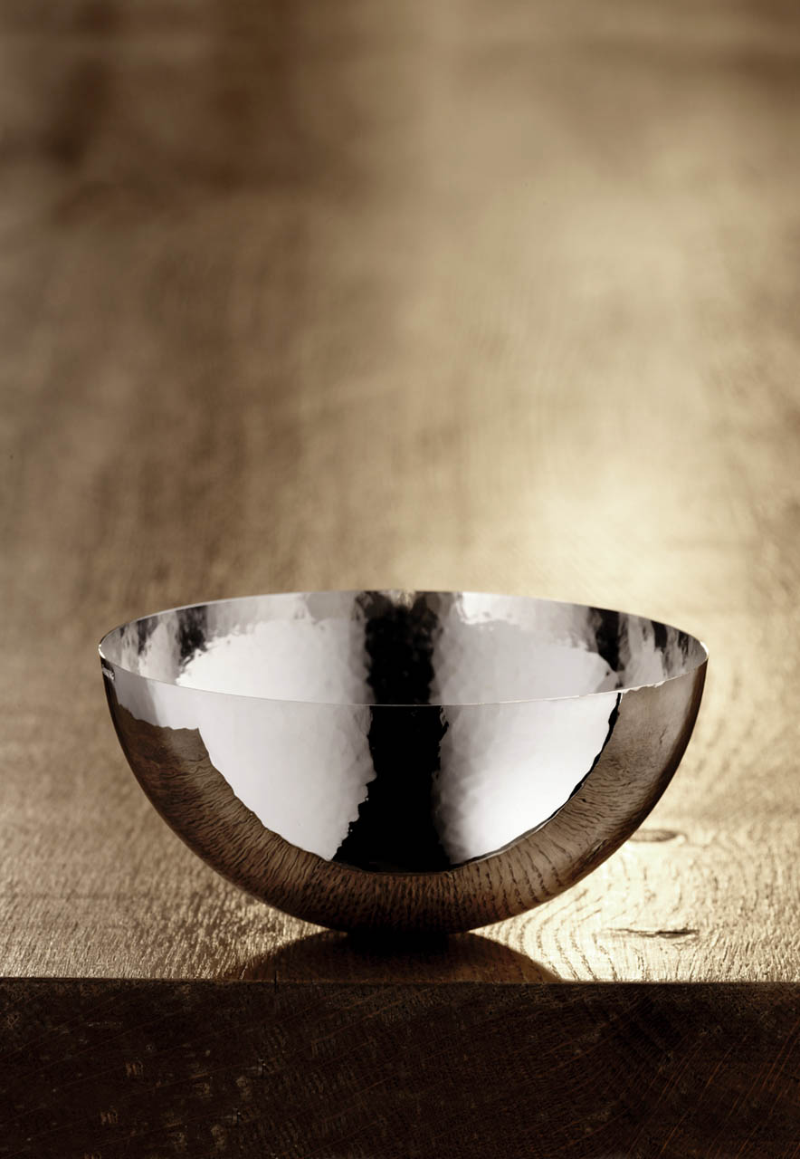 Martele 90 Gümüş Kaplama Plain Rim 12 Cm Kâse