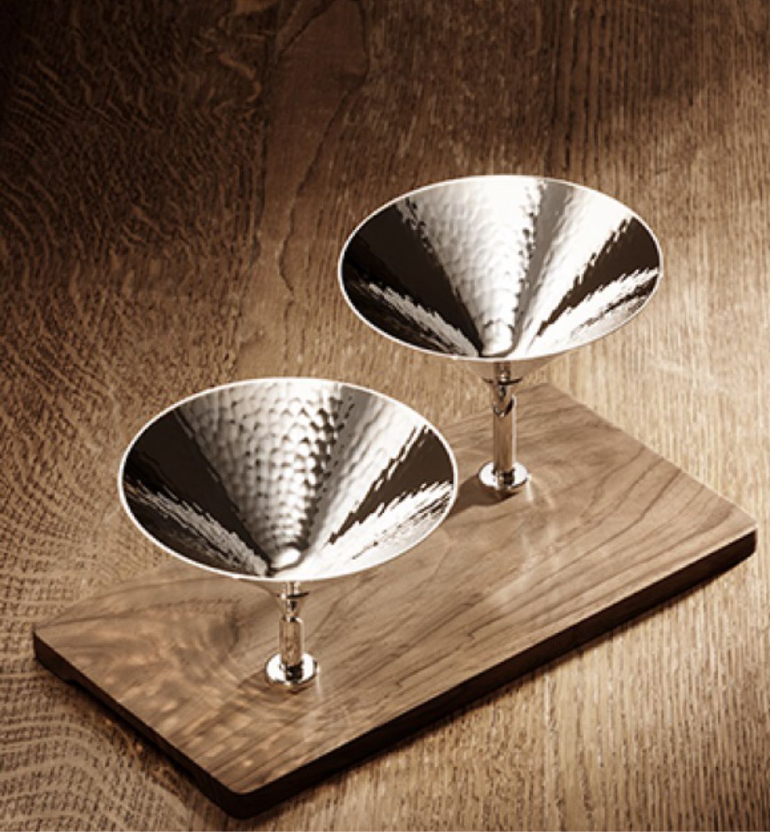 Martele 90 Gümüş Kaplama 2 li Snekbar