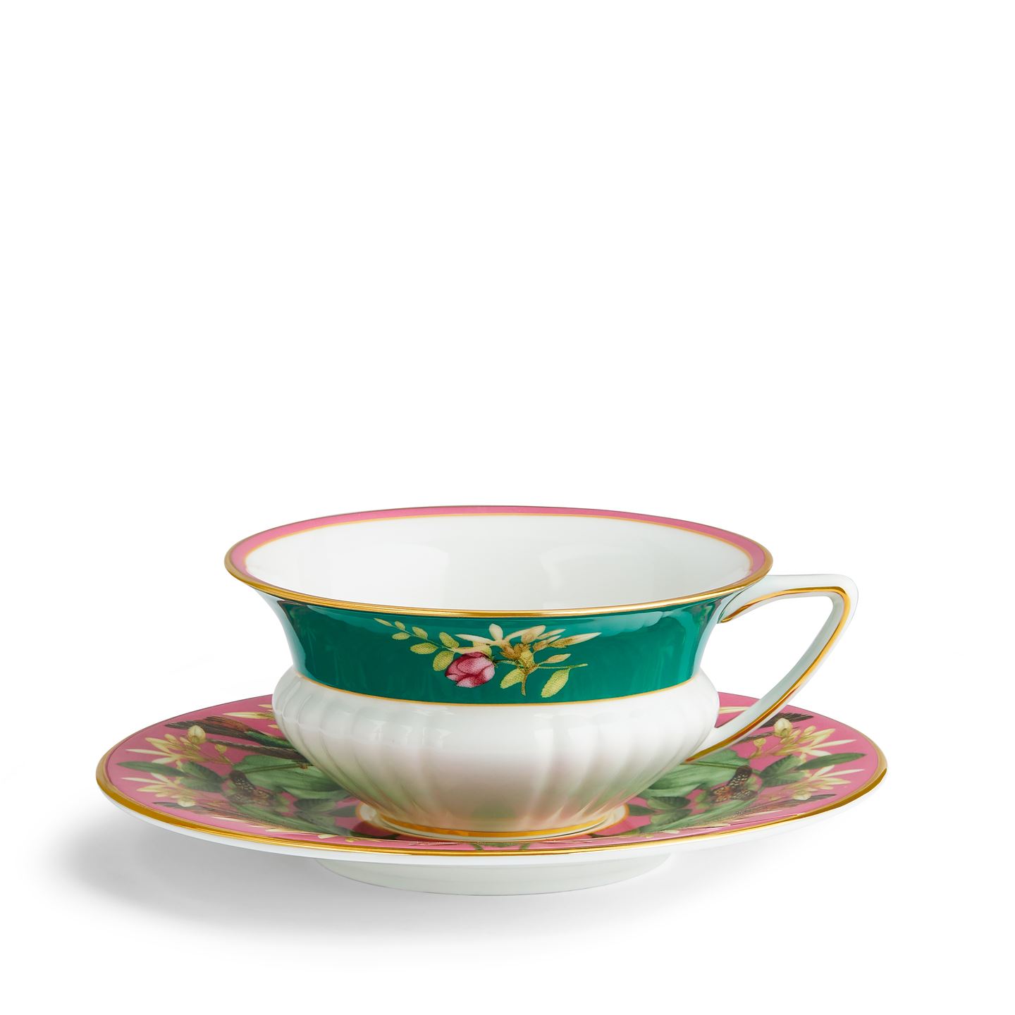 Wonderlust Teaware  Pink Lotus Çay Bardak ve Tabağı