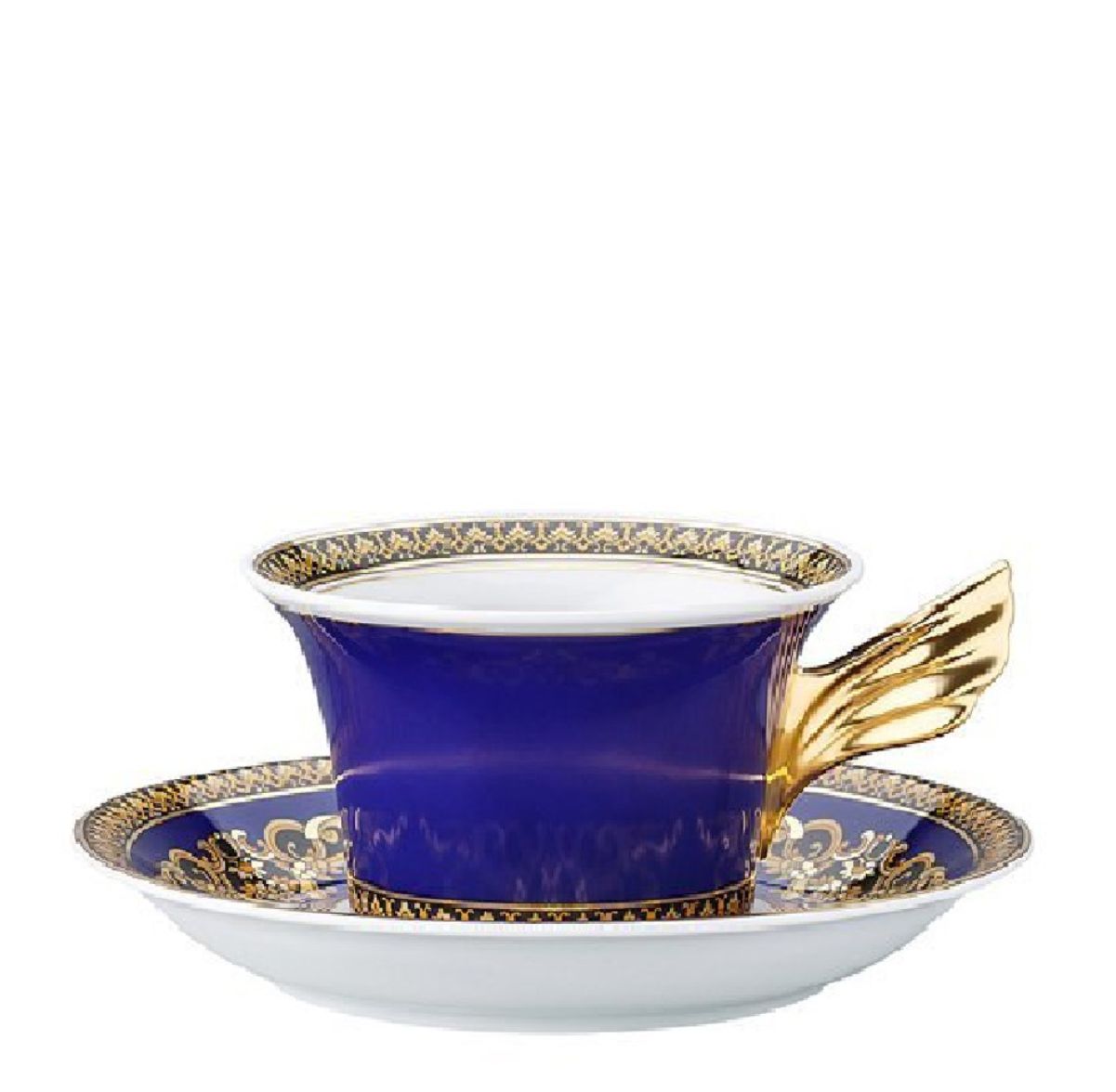 Medusa Blue Tabaklı Çay Fincanı 25.Yıl