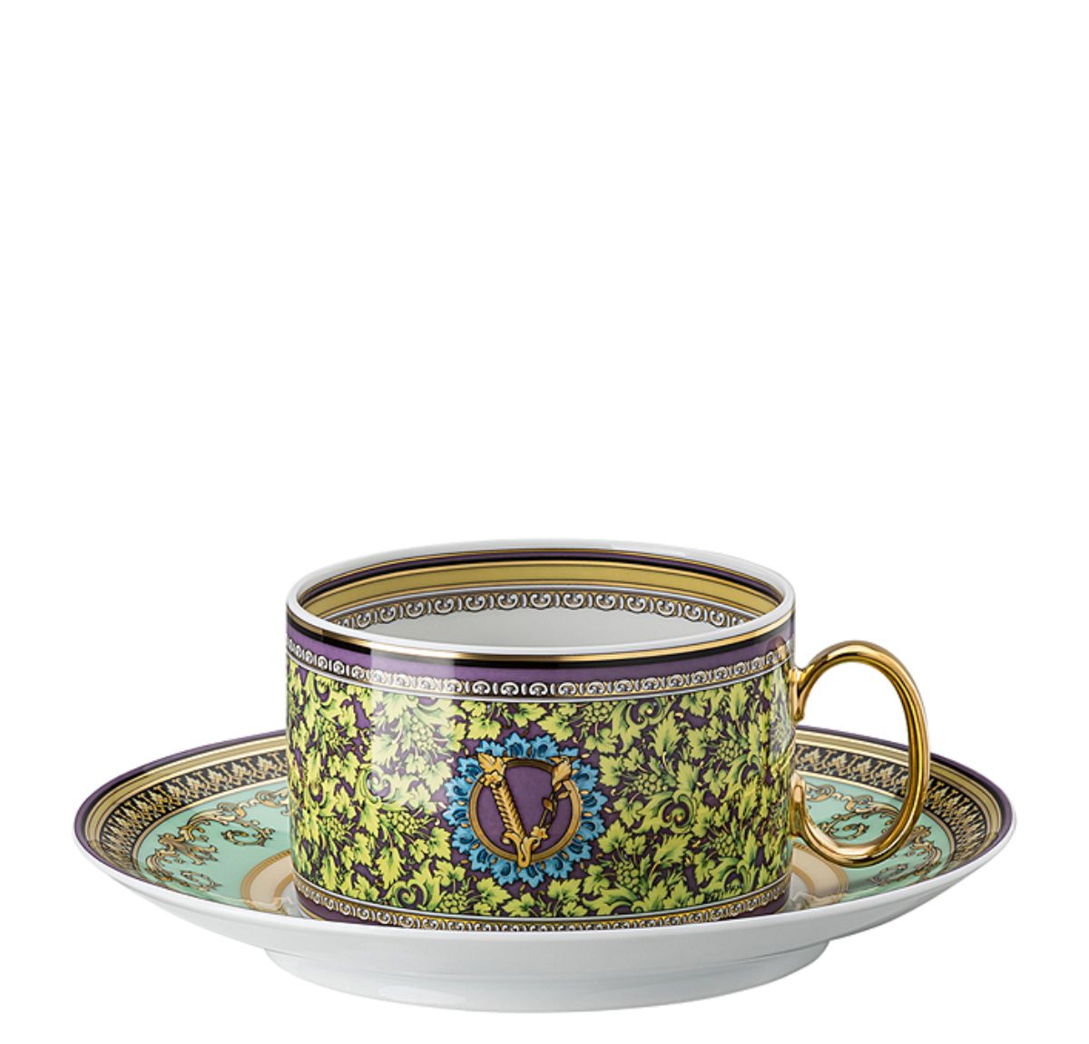 Barocco Mosaic Tabaklı Çay Fincanı