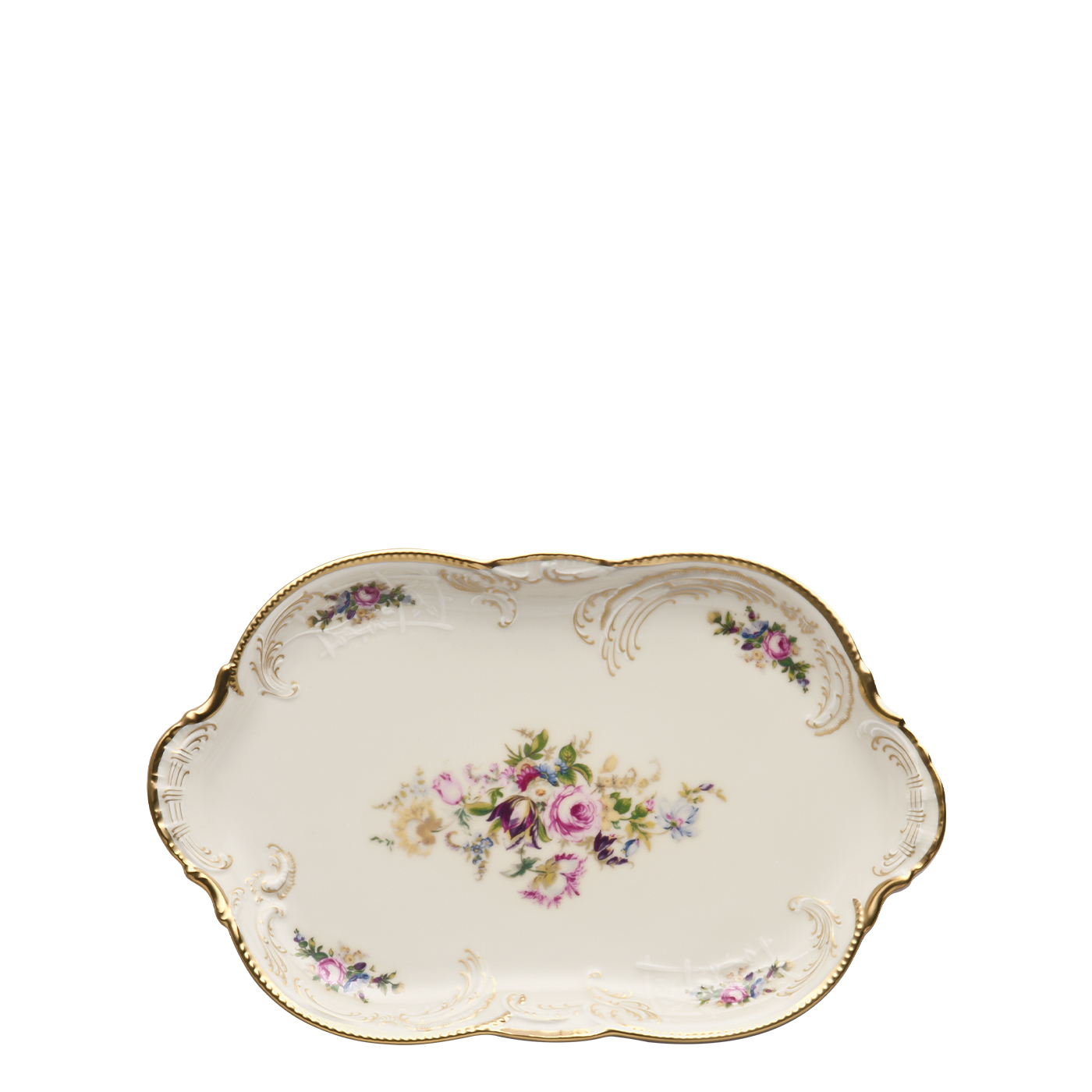 Sansouci Elfenbein Diplomat 28 Cm Oval Servis Tabağı