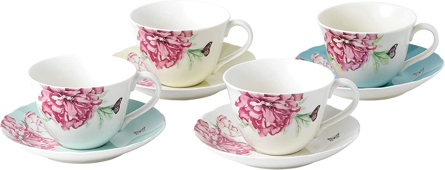 Miranda Kerr Everyday 4 lü Tabaklı Çay Fincan Seti