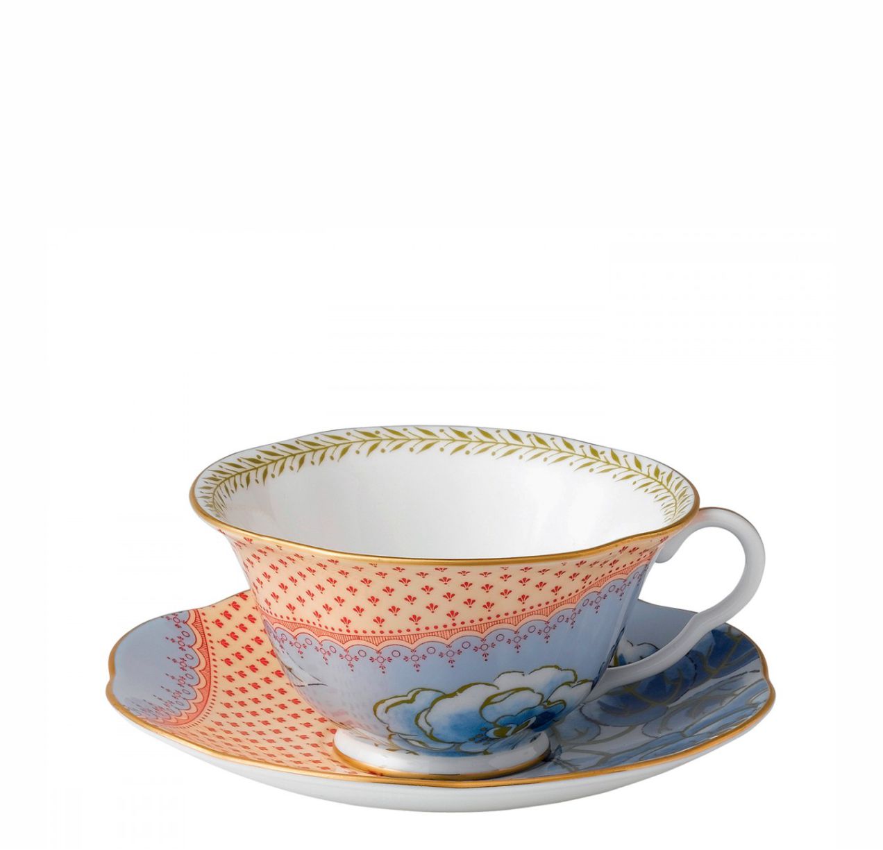 Butterfly Bloom Tabaklı Çay Fincanı