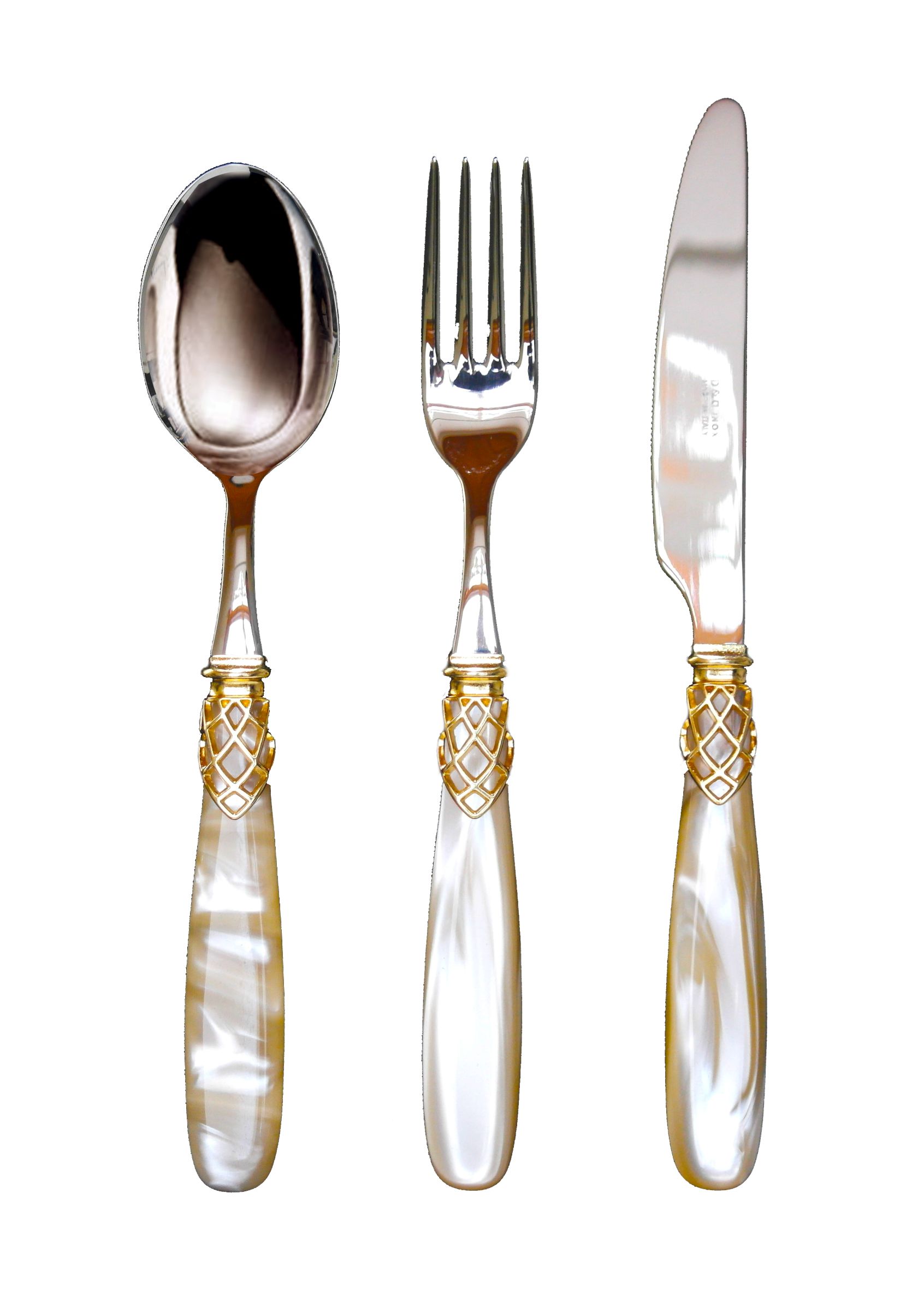 France Gold Steel 75 Parça Çatal,Bıçak ve Kaşık Seti