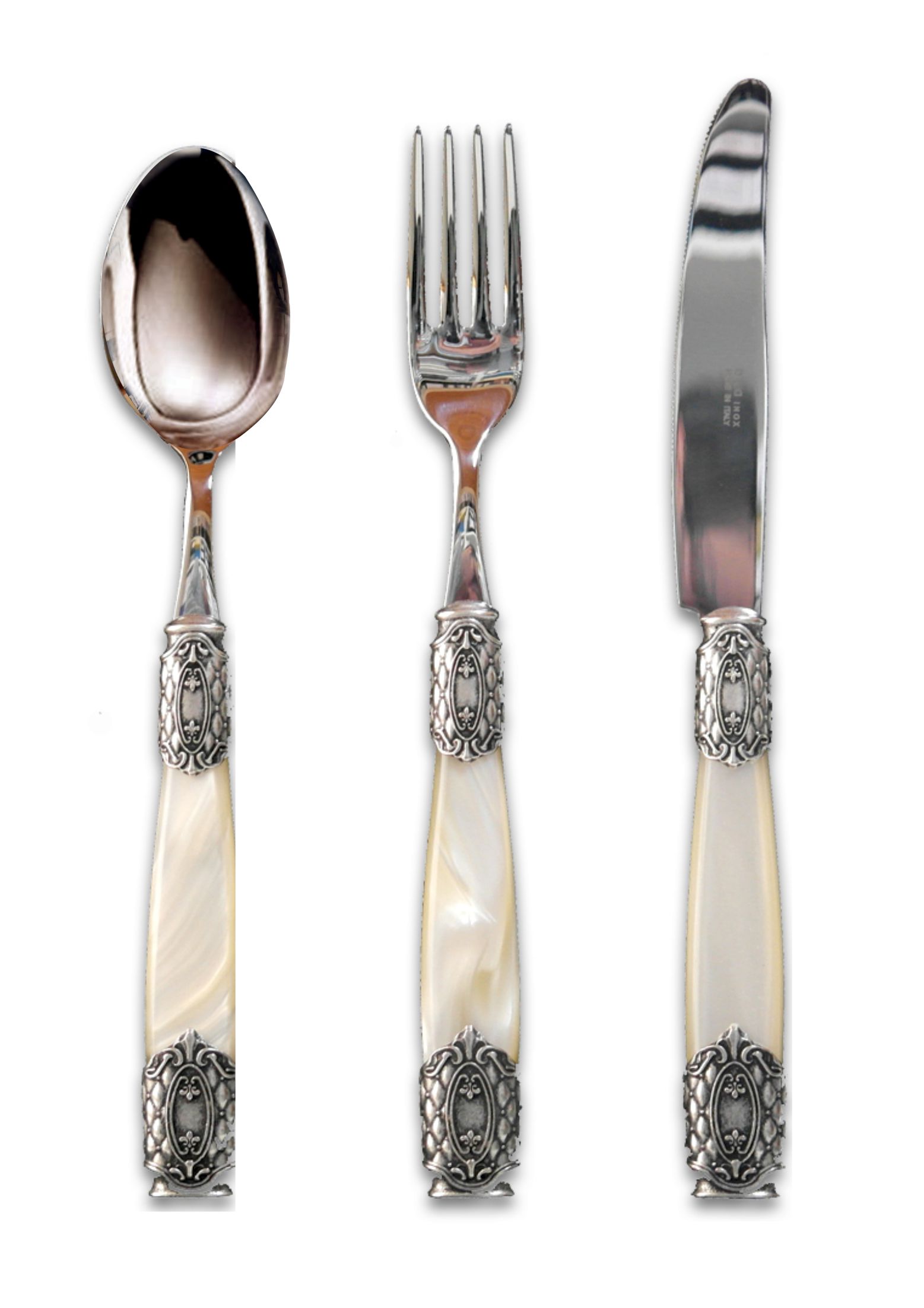 Queen Old Silver Steel 75  Parça Çatal,Bıçak ve Kaşık Seti